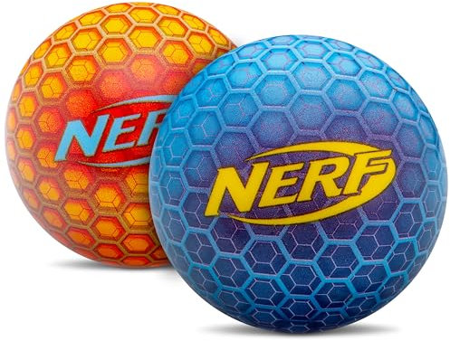 Nerf Springball, besonders hoher Prall, für Kinder, für Spiele, Sport, drinnen oder draußen, robust, leicht, 2 Stück