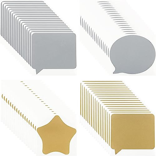FEMONGY Rubbelaufkleber, 72 Stück Rubbellose Selber Machen Überraschung/Gutschein/Hochzeit/Schwangerschaft Rubbelsticker Rubbel Folie Rubbeletiketten Scratch Off Label Rubbelkarte