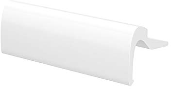 NAJDER Maniglia per porta da terrazzo, maniglia per finestra, maniglia per porta scorrevole esterna in alluminio estruso anodizzato resistente alla corrosione, colore: bianco puro RAL 9016