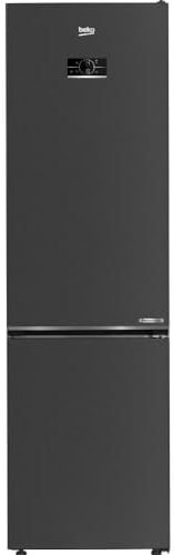 Beko B7RCNA407HXBR bPRO 700 freistehende Kühl-/Gefrierkombination, großer Kühlschrank, 355 l, NoFrost, AeroFlow, Smooth Fit: 90 Grad Türöffnung, Kühl-Gefrier-Multizone, HarvestFresh, Dark-Inox