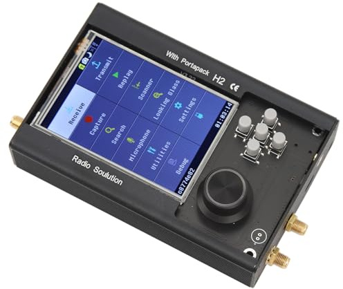 SDR Radio, SSB AM FM Reception 1MHz To 6GHz 3.2 Inch Touch Screen SDR Radio Transceiver for NFM and WFM Listening (Set 3)