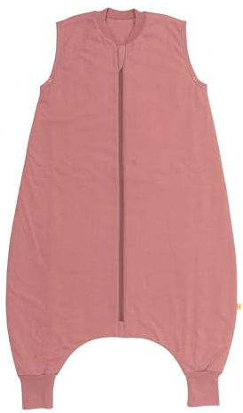 schlummersack Baby Kinder Schlafsack Ganzjahr 110cm Pastellrosa | mit Füßen, gefüttert, Ganzjahresschlafsack, 2.5 Tog