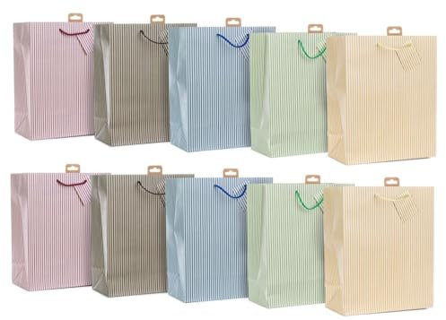 Laro Jumbo Geschenktüten 10-100 Stk Jumbo Smile, Anzahl:40, Muster Tüten:Large Streifen