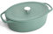 SPRINGLANE Cocotte mit Deckel, Mint, oval, 33 cm, 6,5 L, Gusseisen Bräter, Schmortopf Induktion