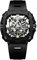 CIGA Design Automatische mechanische Uhr – X-Serie Eye of Horus Armbanduhr für Herren, Skelett-Stil, Biokeramikgehäuse mit Silikonbändern (schwarz), Schwarz, Modern