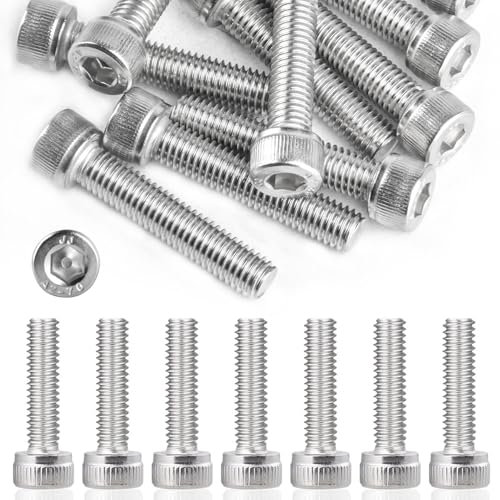 10 Pz Set di Viti M8 x 40 mm, Bulloni Viti a Testa Esagonale in Acciaio Inossidabile DIN 912 A2 V2AViti a Testa Cilindrica con Esagono Incassato, Vite a Testa Brugola Kit