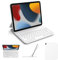 Tastatur hülle für iPad A16 (2025, 11 Zoll) und iPad 10./11. Genetation (10,9 Zoll, 2022), Smart Folio mit Magnet-Lade-Design, verstellbarem Neigungswinkel und Ultra-Slim-Profil, QWERTZ, Weiß