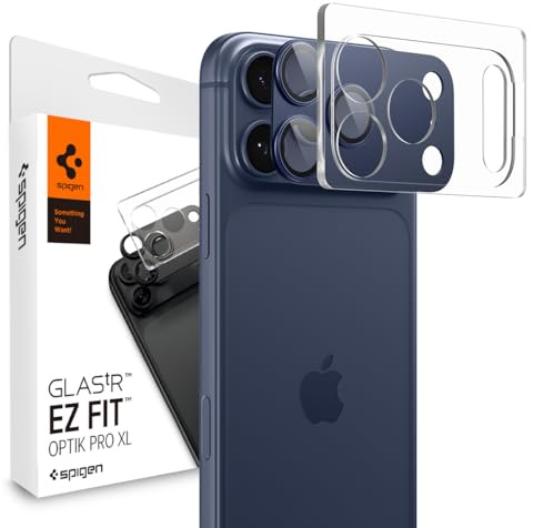 Spigen Optik Pro XL [1 Pack] Camera Lens Protector for iPhone 17 Pro Max