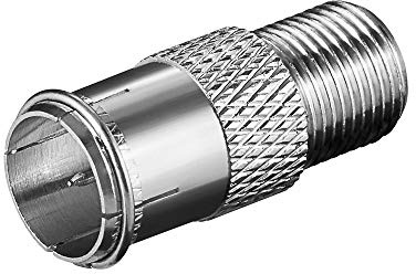 Goobay 67311 F-Adapter, F-Stecker (Quick) F-Buchse