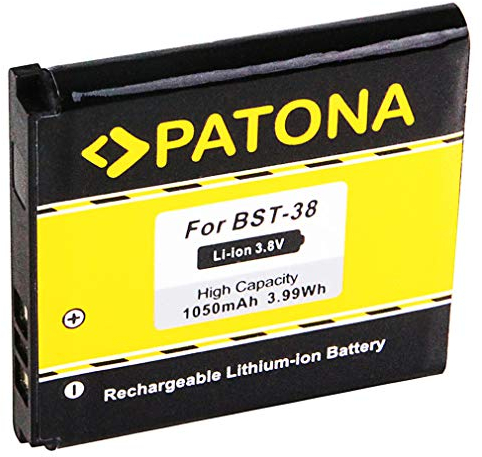 PATONA Akku BST-38 Kompatibel mit Sony Ericsson C510 C905 K770i K850i R306