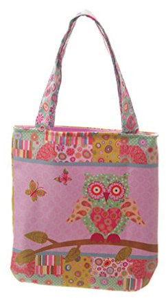 Niedliche Eulen Shopping Bag S, Farbe:lila