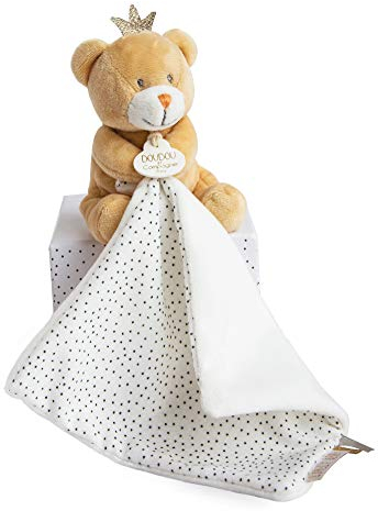 Doudou et Compagnie - Doudou Mouchoir Ours Petit Roi