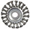 115mm Angle Grinder Flat Twist Knot Wire Wheel Brush for Rust and Paint Removal 22.2mm Bore