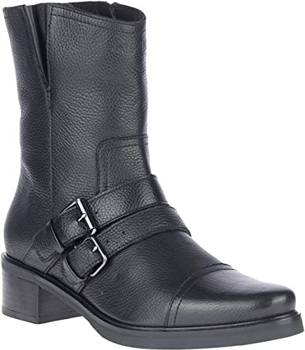 HARLEY-DAVIDSON FOOTWEAR Jerilynn - Stivali da moto con doppia fibbia, nero, 42 EU