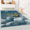 HomebyHome Kinderteppich Kurzflor Pinguin Design Kinderzimmer Babyzimmer Spielzimmer 8 mm Florhöhe Weich Rechteckig Rund Läufer Blau, Farbe:Blau, Grösse:160x230 cm