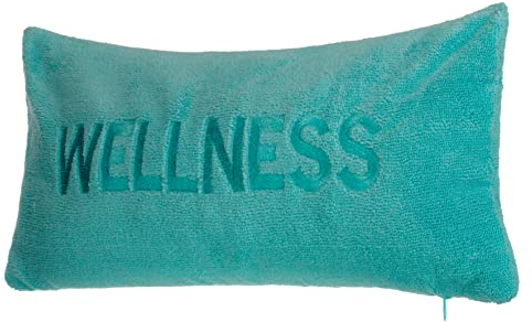 Brandsseller Wellness Badewannenkissen mit Saugnäpfen und Reißverschluss Wannenkissen aus weicher Microfaser - stützt Kopf und Nacken (40x20 cm, Türkis)