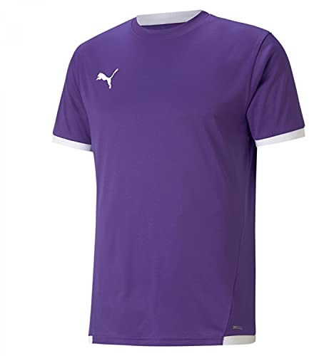 PUMA Unisex Kinder Teamliga Jersey Jr Shirt, Prism Violet-puma White, 128 EU