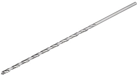sourcing map 6.5mm Twist Drill Bits, High-Speed Steel Straight Shank Extra Long Drill Bit 300mm Length for Wood Plastic Aluminum