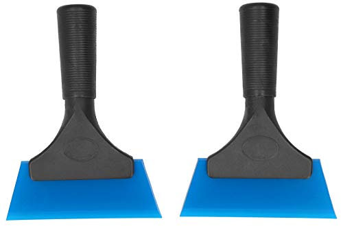2 Stück Kleiner Rakel aus Gummi Fenstertönungsrakel, Mini-Glaswischer Duschabzieher Rutschfester Griff für Auto-Fenstertönungswerkzeug zu Hause
