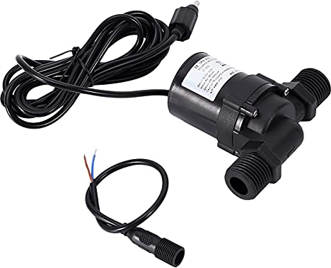 BuyWeek Solar Umwälzpumpe, DC 12V Solar Wasserpumpe Bürstenloser Motor Wasserpumpe 600L/H IP68 Wasserdichter Stecker