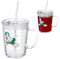 Relaxdays Verre pour Enfant en Lot de 2, Motif de Licorne, avec Anse, Couvercle et Paille, 400 ML gradué, Transparent