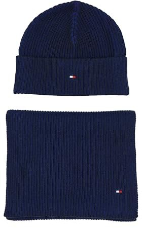 Tommy Hilfiger GP FLAG BEANIE & SCARF, blau(gyblue), Gr. .