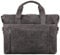 ROYALZ 'Seattle' Moderne Ledertasche Herren aus Echtleder groß - ideal als Business Aktentasche flache Laptoptasche 14-15.6 Zoll zum Reisen mit Trolley Halter, Farbe:Navy Grau