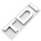 GEOLXD 3D-ABS-Logo-Buchstaben in Schwarz, for den Kofferraum, Emblem, kompatibel mit A3 A4 A5 A6 A7 A8 Q2 Q3 Q5 Q7 Q8 TDI, Aufkleber, Zubehör(Chrome Silver)