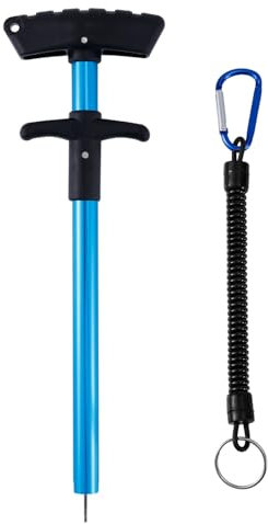 NQEUEPN Fish Hook Remover Tool, 10 inch Fishing Pliers Hook Remover with Lanyard Fishing Hook Extractor Separator Portable Fishing Dehooker Tool Fishing Hook Quick Removal Device