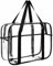 Jortmrd Transparente Tasche Durchsichtige Tasche Durchsichtige Tragetasche Durchsichtig Transparent Stadion Zugelassen Clear Bag für Arbeit, Sportspiele und Konzerte