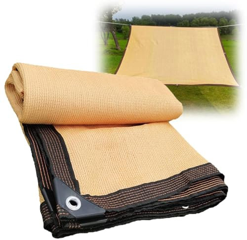 Générique Filet d'Ombrage, 90% UV Protection Tissu D'Ombrage, Voile d'Ombrage de Jardin avec œillets, Toile d'Ombrage de Serres, Filet Protection Solaire pour Pergola, Terrasse, Plantes, Serre(1mx1m)