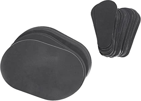 Nachfüllpads für Haarentferner, 2 Größen für Bein, Bikini, Gesicht, Achselhaarentfernung, manuelle Haarentfernung und Peeling, austauschbares feines Schleifpapier, 80 Stück