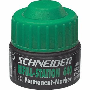Schneider Schreibgeräte Refill station Maxx 640, Nachfülltinte für Marker Maxx 130/133, 30 ml, grün