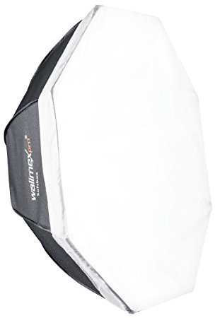 Walimex pro Pro Octagon Softbox (Durchmesser 60 cm), 15965, Schwarz, Silber, Weiß