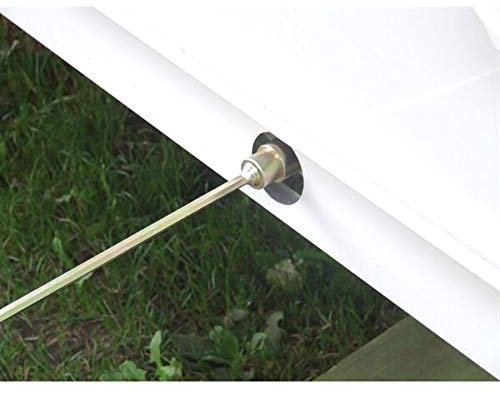 Leisurewize - Corner Steady Winder Extension Socket - 50 cm - Built for Caravans, Compatible with Cordless Drill (LWACC28)