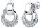 Elli Ohrringe Damen Kreis Rund Glamour mit Kristalle in 925 Sterling Silber