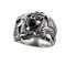 etNox - Silberring ''Double Dragon'' (R5051), Ringgrösse:56