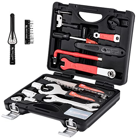 BIKEHAND 19-Piece Bike Bicycle Repair Tool Kit Set - Complete with Torque Wrench & Storage Case