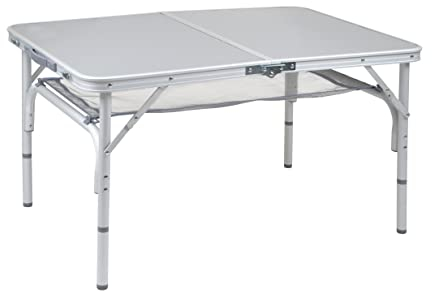 Bo-Camp Alu Campingtisch Premium Klapptisch Koffertisch Falttisch Garten 4 Höhen