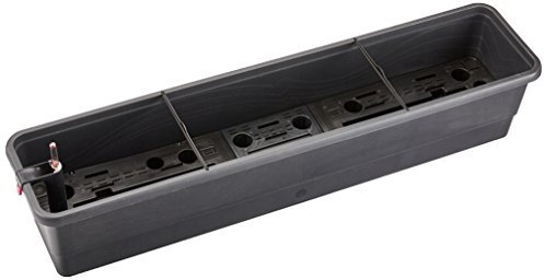 Plastkon autorriego Jardinera Smart Sistema Gardenia 100 cm, Antracita/Gris