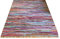 ORNAMENT QUALITÄT Fleckerlteppich 200x130 cm Kelim Handgewebt Beidseitig nutzbar 2000g/m Flickenteppich Fleckerlteppich Läufer