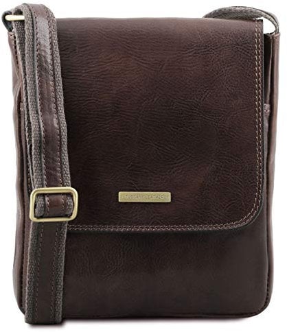 Tuscany Leather John Herrentasche aus Leder mit Reißverschlussfach