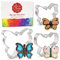 Butterfly Cookie Cutters 3-Pc. Set Made in USA by Ann Clark, Small, Medium, and Large Butterflies