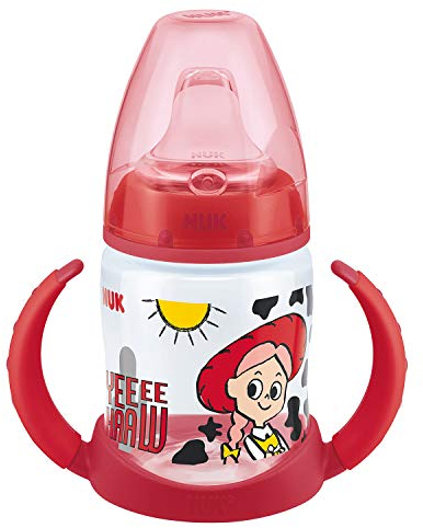 NUK Disney Pixar Toy Story First Choice Learner Bottle Trinklernflasche, 6-18 Monate, 150 ml, Jessie