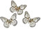 6 STK Schmetterling Rosegold Metall Tischdeko Schmetterlinge 5cm Hochzeitsdeko rosesilber Rosegold Rose rosa Streuteile Tischschmuck Frühlingsdeko Osterdeko
