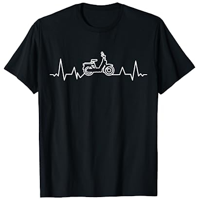 Mofa Mofaroller Herzschlag Moped Mofafahrer Zubehör Mofa T-Shirt