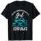 Rock Band Musik Drummer Mädchen Geschenk Schlagzeug T-Shirt