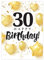 Friendly Fox Geburtstagskarte runder Geburtstag, 1x DIN A5 große Geburtstagskarte zum 30. Geburtstag, Glückwunschkarte Geburtstag, Happy Birthday Karte mit Umschlag, Klappkarte