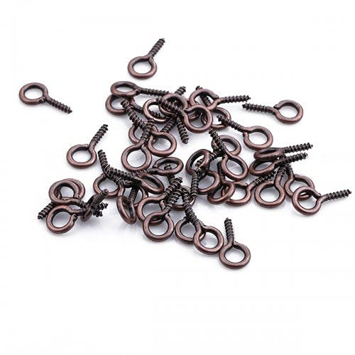 Hochwertige Stiftöse mit Feingewinde 5x10mm 50 Stück Farbe Antik-Kupfer