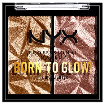NYX PROFESSIONAL MAKEUP Born To Glow Icy Highlighter Duo - Bout The Bronze